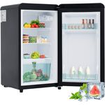 Merax Table Top Kühlschrank BL-76, Retro Tischkühlschrank Mini-Kühlschrank freistehend kompakt, 72 cm hoch, 41 cm breit