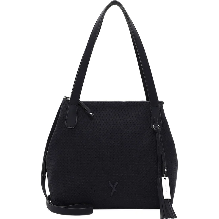 SURI FREY Shopper SFY Romy, Veganer Damen-Shopper aus Feinsynthetik, Lasercut-Optik, Uni-Design