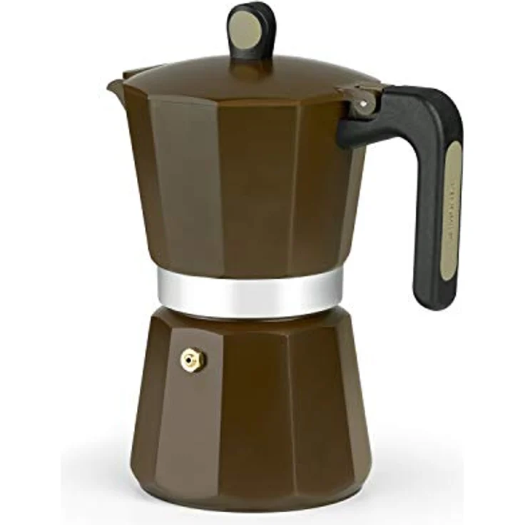 Italienische Kaffeemaschine Monix NEW CREAM 12 Tassen braun – Bild 2