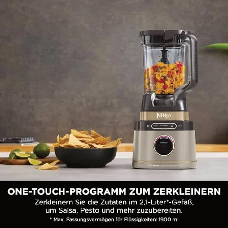 Ninja 3-in-1 Detect Power Blender Processor Pro, Stone Gold, automatische Geschwindigkeitseinstellung, 3 Geräte in 1, inklusive Rezeptheft – Bild 3