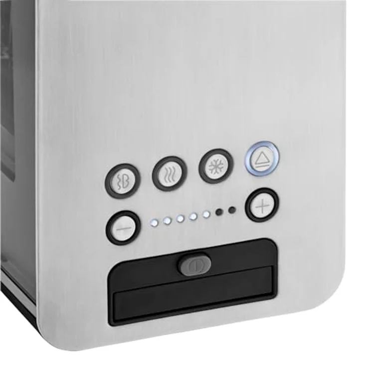 WMF Lono Toaster Glas mit Brötchenaufsatz, für 2 Scheiben, XXL-Toast, Aufwärm-Funktion, 7 Bräunungsstufen, edelstahl matt – Bild 5