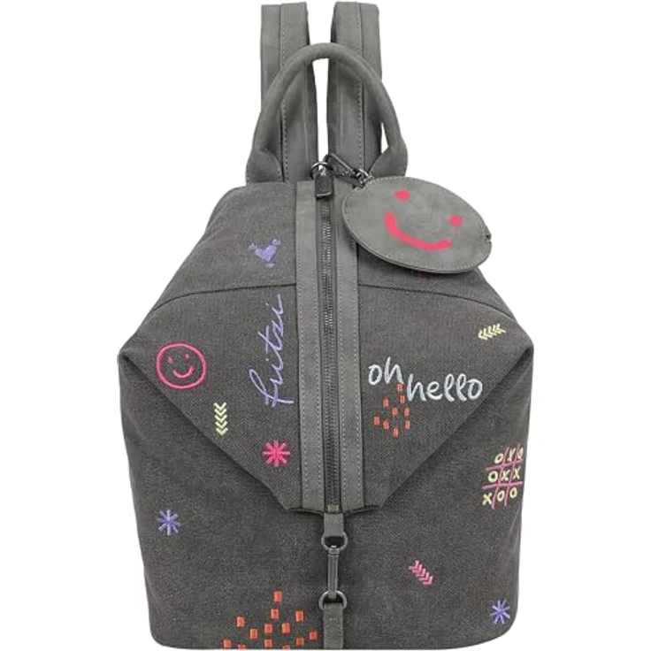 Fritzi aus Preußen Marit Limited City Rucksack, grau, 31 cm x 13 cm x 26 cm, 100% Polyester – Bild 1