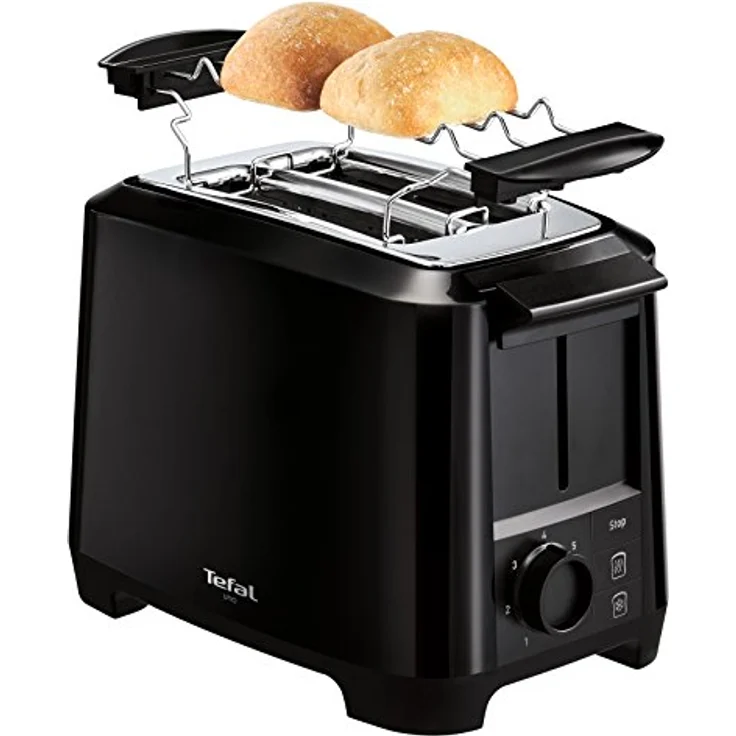 Tefal Uno TT1408 Scheibentoaster, 7 Bräunungsstufen (800 Watt) schwarz – Bild 5