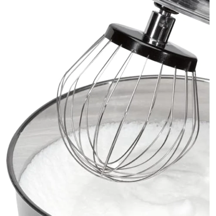 Bomann KM 398 CB Knetmaschine, 8 Geschwindigkeitsstufen (inkl. Puls), 6.3 Liter Edelstahlschüssel für max. 3?3.5 kg Teigzubereitung, 1200 Watt, rot – Bild 3