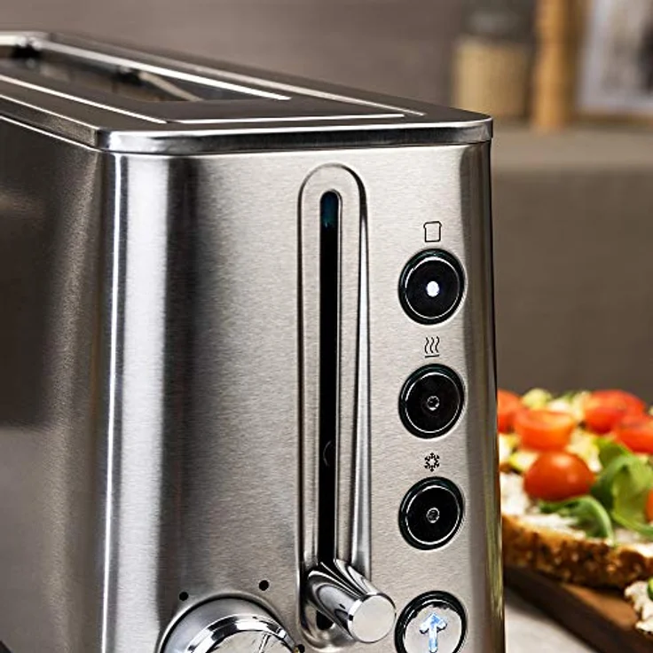 Toaster Cecotec BigToast Extra 1-Schlitz-Toaster, 1100 W, Brötchenaufsatz, 6 Bräunungsstufen, Edelstahl – Bild 5