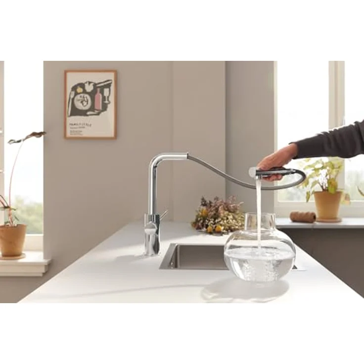 Grohe Starter Kit BLUE PURE MINTA, Spültischarmatur mit S-Size-Wasserfilter, chrom/silber – Bild 5