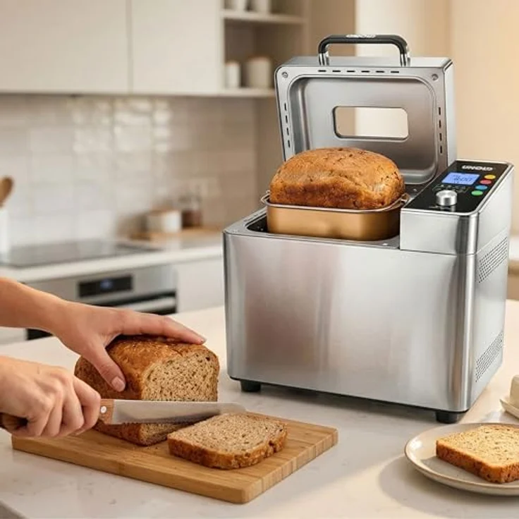 Unold Brotbackautomat BackProfi 68476, 600 W, 18 Programme, integrierter Nussspender, inkl. Rezeptheft – Bild 3