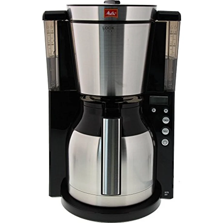 Melitta 6738044 Look Therm 1011-16, Filterkaffeemaschine mit Thermkanne und Timer-Funktion, AromaSelector, Schwarz Filter-Kaffeemaschine, Edelstahl, 1.4 liters – Bild 2