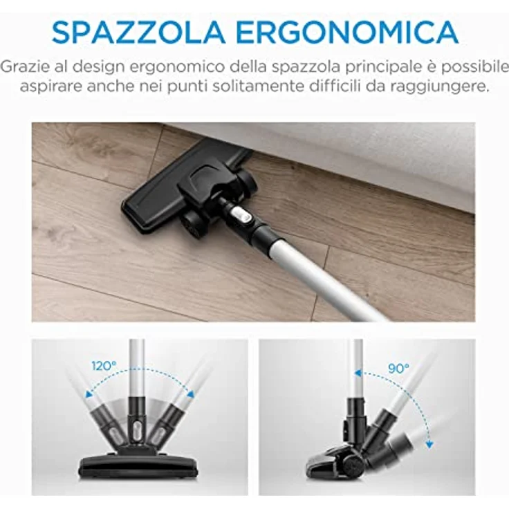 Midea MCS2045BR, drahtsauger, Metall, Schwarz und rot – Bild 5