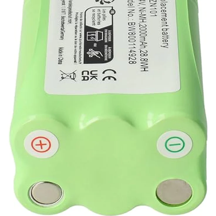vhbw Akku Ersatz für Dirt Devil R1-L051B, 0607004, 0610014, 0606004, 0611004, 14,4 V, 2000 mAh NiMH, Grün – Bild 6