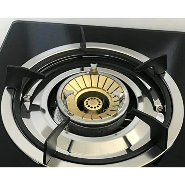 Phönix PS2 Gaskocher 2 flammig Propan 8 KW Glas Kochfeld Gasherd mit Zündsicherung inkl. Gasschlauch-Regler Set – Bild 4