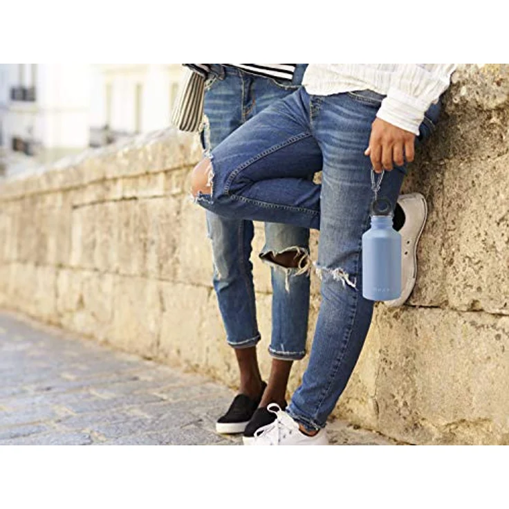 Beper Isolierflasche mit Karabiner hellblau – Bild 7
