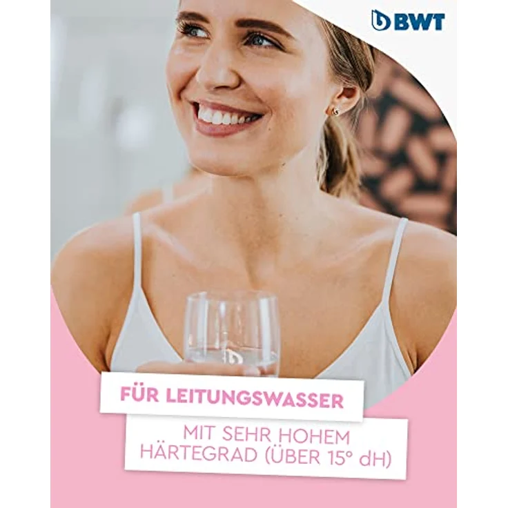 BWT Wasserfilter Vida Weiß 2,6L | Filter entfernt Kalk, Chlor, Blei & Kupfer – Bild 3