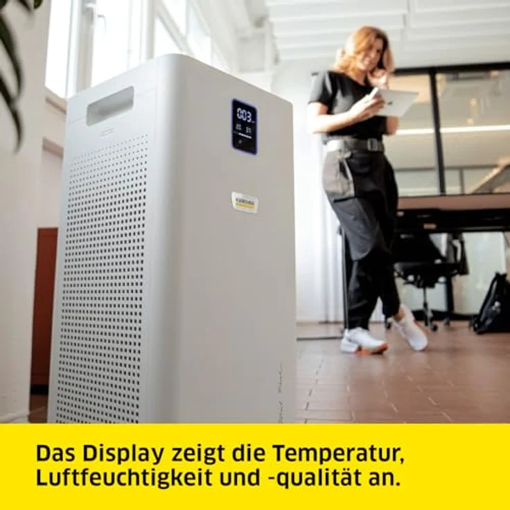 Kärcher Luftreiniger AF 50 Signature Line, Luftdurchsatz: 520 m³/h, Räume bis 100 m², entfernt 99,95% der Partikel bis 0,3 μm und Gerüche, Automatik-Funktion, Timer, Nachtmodus, inkl. Ersatzfilterset – Bild 5