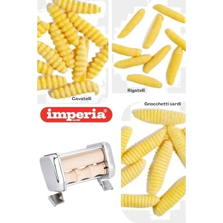 Imperia Millegnocchi 3450, Nudel- und Raviolimaschine aus Metall, kompatibel mit gängigen Pastamaschinen – Bild 4