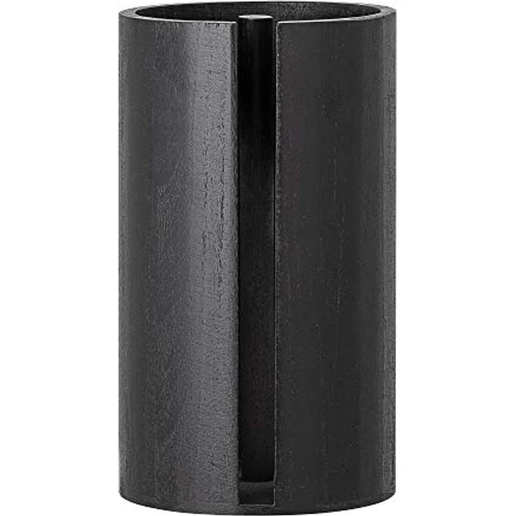 Bloomingville Celian Küchenrollenhalter, Schwarz, aus Paulownia-Holz, D14,5xH25,5 cm – Bild 2
