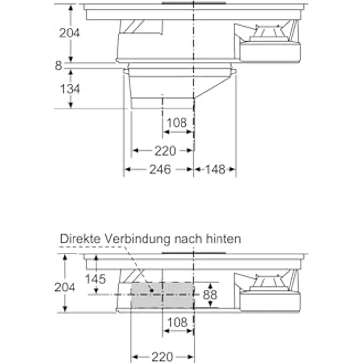 Neff T18BD3AN0, Kochfeld mit Dunstabzug, Glaskeramik, Timer, Topferkennung, Pause und ReStart, 4 Kochstellen – Bild 12