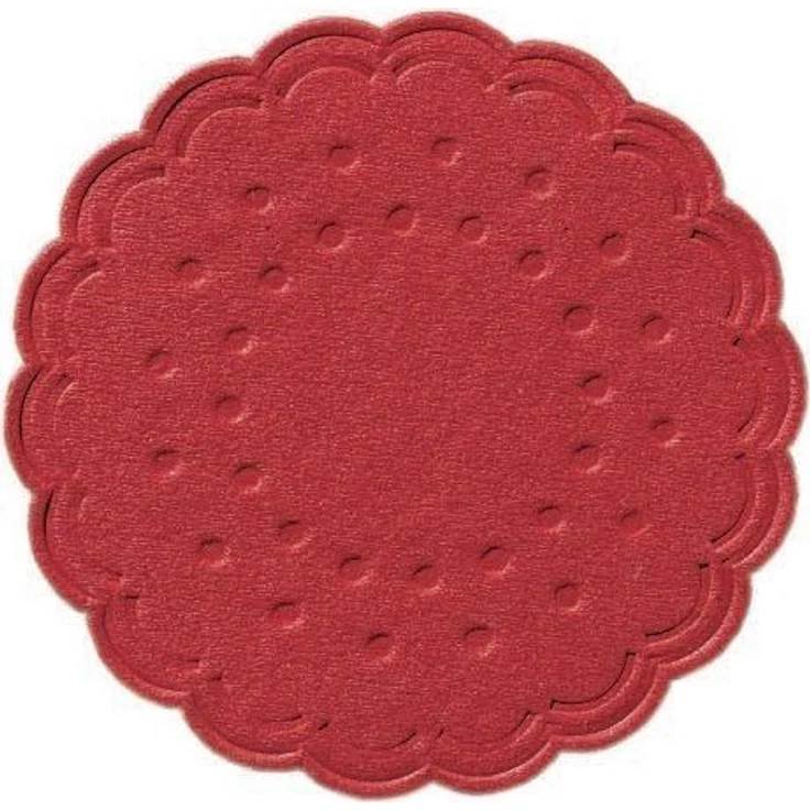 Duni Untersetzer 8lagig Tissue Uni rot, ø 7,5 cm, 250 Stück