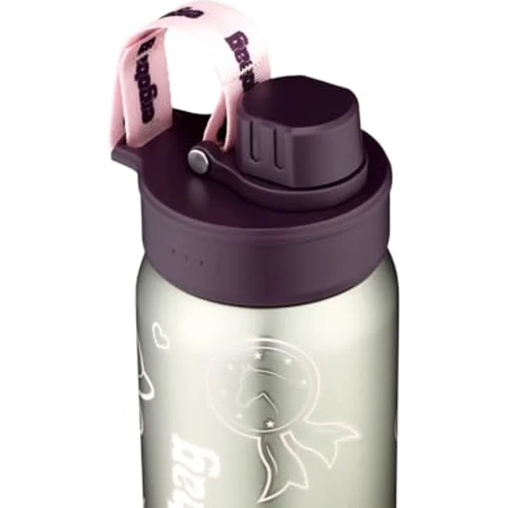 ergobag Edelstahl Trinkflasche, 0,5 Liter, geschmacks- und geruchsneutral, kinderleicht zu öffnen – Bild 8