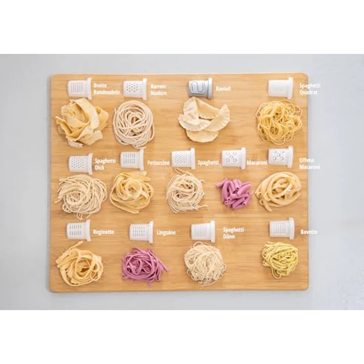 Unold Nudelmaschine Nora 68820, elektrische Pastamaschine mit 260 Watt, weiss, inklusive Rezeptbuch und spülmaschinenfestem Zubehör – Bild 2