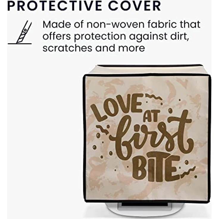 kwmobile Hülle kompatibel mit Thermomix TM5 / TM6 - Küchenmaschine Abdeckhaube - Dunkelbraun Hellbraun Beige - Schutz vor Staub, UV-Strahlen und Spritzern – Bild 4