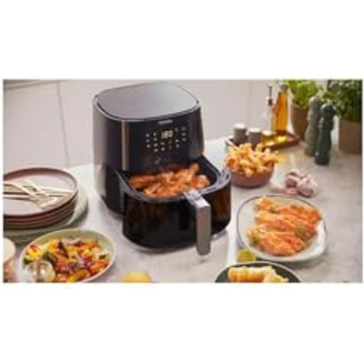 Philips Fritteuse Philips Fritteuse ohne Öl HD928060 6,2 L 2000 W Friteuse Frittöse Frit, 2000 W, Grau – Bild 3