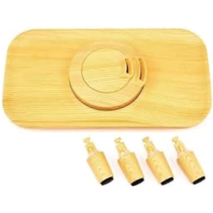 MEACO Deluxe 202 Holzdeckel und -füße Set, Ersatzabdeckung und 4 Füße für Luftbefeuchter, Holzoptik – Bild 3