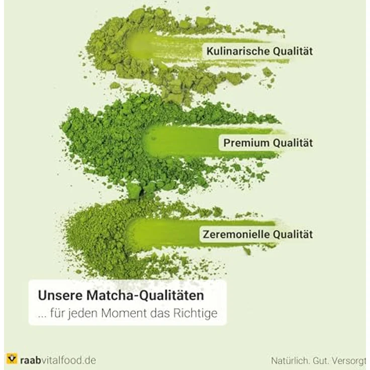 Raab Vitalfood Matcha Grüntee Premium Pulver, feines Matcha Pulver aus Japan für Tee und Matcha Latte, 30 g – Bild 4