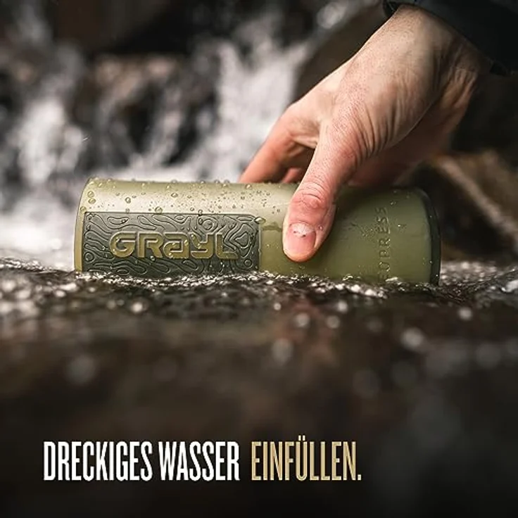 Grayl GeoPress™ Wasserfilter Trinkflasche, 710ml, schnelles Filtern in 8 Sekunden, verschiedene Farben erhältlich – Bild 5