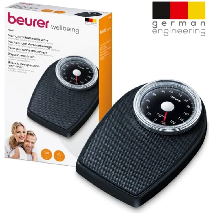 Beurer MS 40 Analoge Personenwaage Wägebereich (max.)=135kg Schwarz – Bild 6