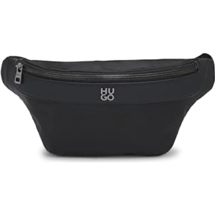 Hugo Quantic Gürteltasche 28 cm, schwarz, 100% Polyester, kompakte Umhängetasche