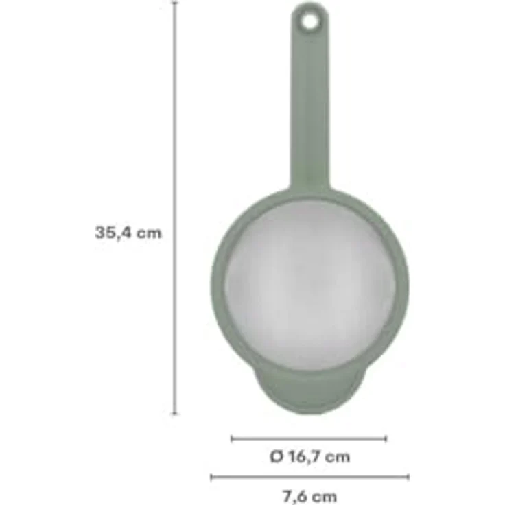 Mepal Seiher, Küchensieb mit feinem Gitter, Durchmesser 167 mm, ideal zum Feinsieben von Mehl und Passieren von Suppen – Bild 4