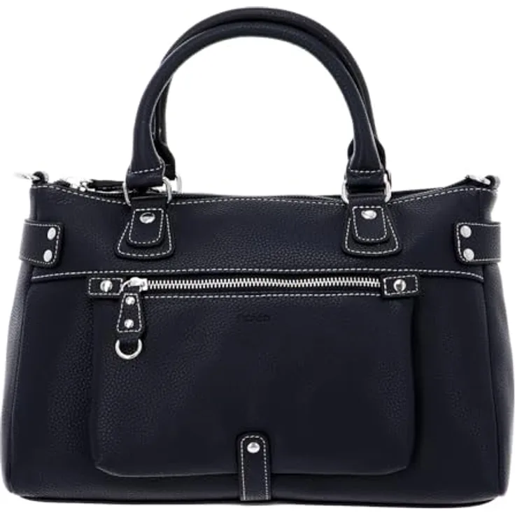 Picard Loire, Handtasche in Blau mit großzügigem Stauraum und verstellbarem Schulterriemen