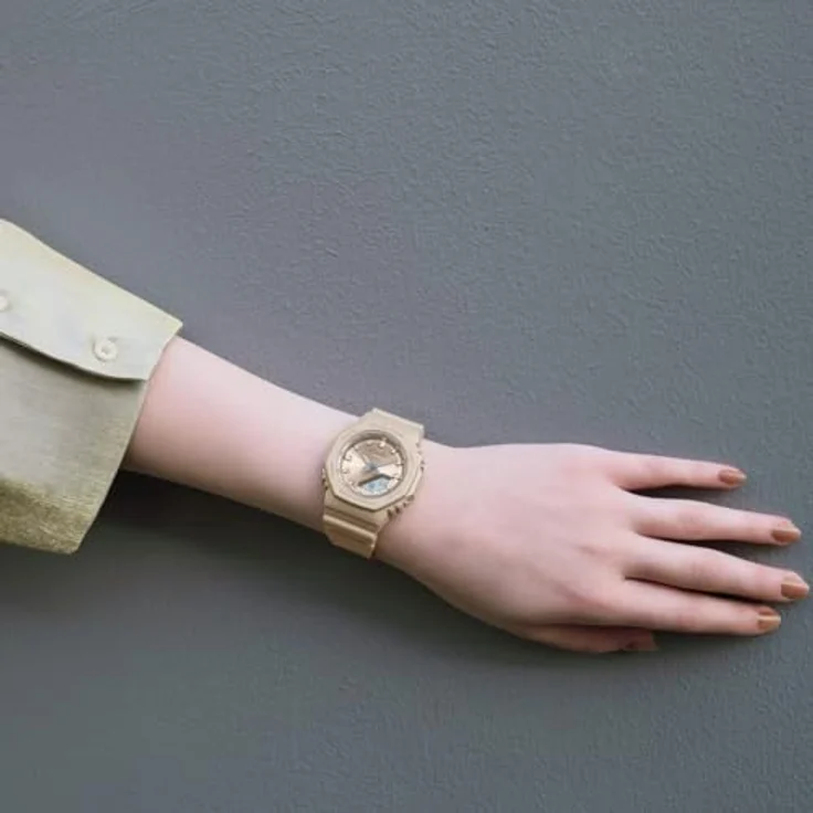 Casio Watch GMA-P2100ST-9AER, Beige Kunststoffband mit perlmuttartigem Glanz und umfangreichen Funktionen – Bild 5