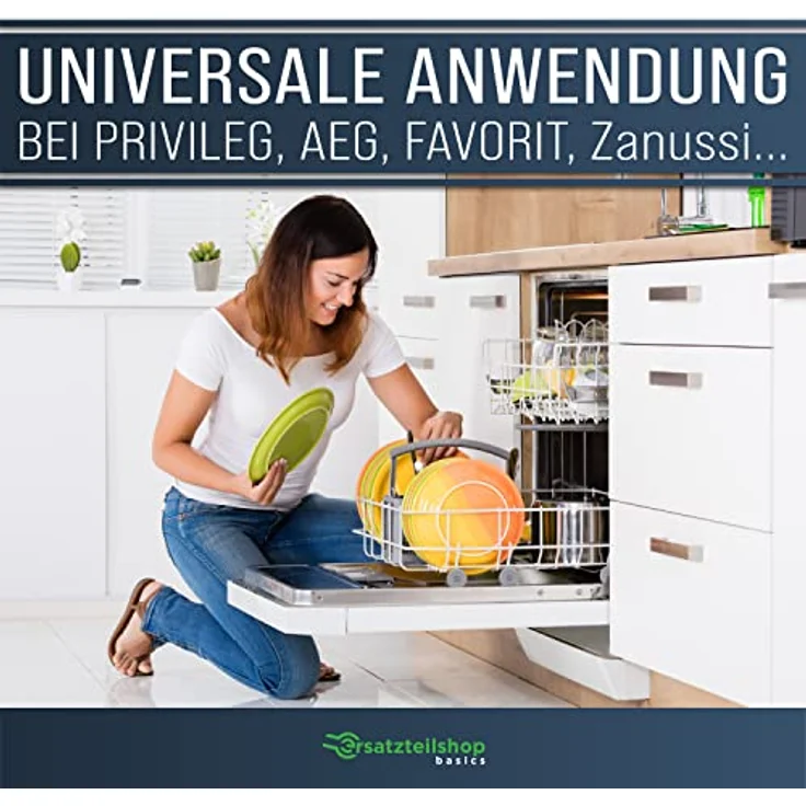 ersatzteilshop basics [8 Stk.] Rollen für Geschirrspüler Unterkorb universell einsetzbar Korbrollen für Spülmaschine von AEG, Favorit, Privileg, Zanussi u.v.m. – Bild 5