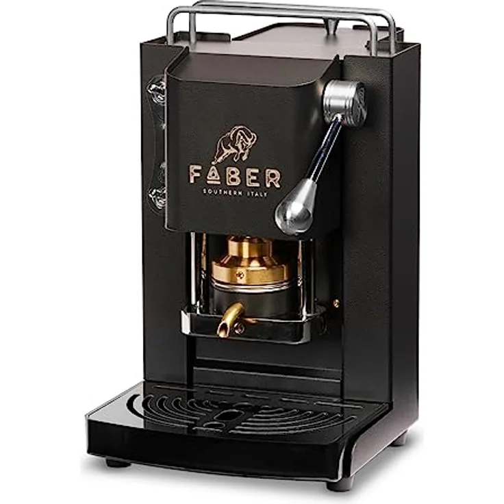 Faber Coffee Machines Pro Mini Deluxe Espressomaschine ESE Pad 44 mm, kompaktes Design, einfache Reinigung, Tassenwärmer