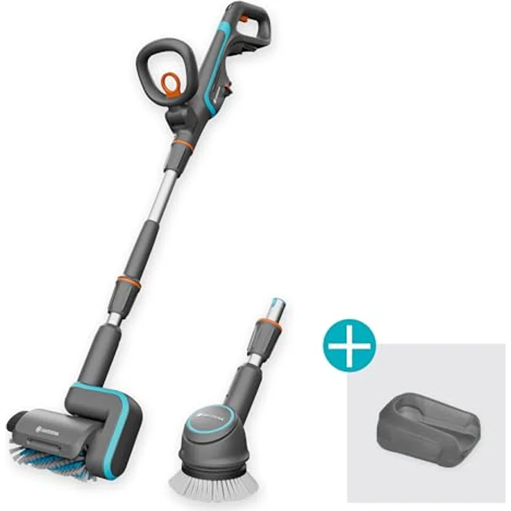 GARDENA Akku-Hand-und Stielstaubsauger 14842-55 Akku-Multi-Reiniger AquaBrush Universal, effektive Nassreinigung auf Knopfdruck, 30 Minuten Laufzeit, sanfte und gründliche Oberflächenreinigung, schonende Schmutzentfernung. – Bild 4