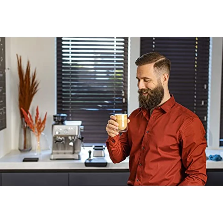 Solis Grind & Infuse Perfetta 1019 Edelstahl Siebträgermaschine - Kaffeemaschine mit Mahlwerk - Integrierte Zero Static Kaffeemühle - Espressomaschine mit Dampf- und Heißwasserfunktion – Bild 2