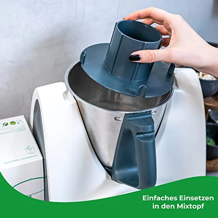 Miximizer Mixtopf-Verkleinerung für den Thermomix TM31, Kunststoff, grau – Bild 7