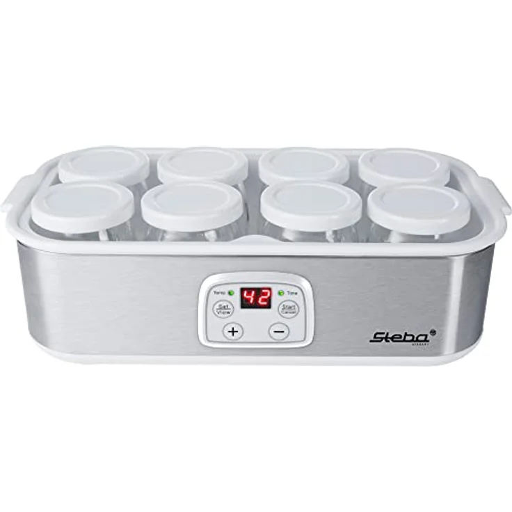 Steba JM 3 Joghurt-Maker, Kunststoff, 1.5 liters, Edelstahl-weiß – Bild 8