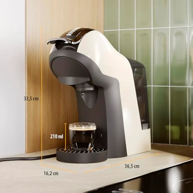 Tristar CM-2301 Multifunktions-Kaffeemaschine 3in1, 19-Bar-Hochdruckpumpe, beige/schwarz – Bild 3