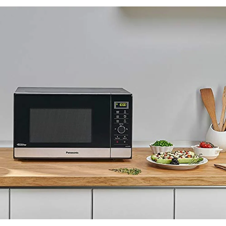 Panasonic NN-SD28HSGTG Inverter Mikrowelle, Standgerät, 1000 Watt, 23 Liter Garraum, edelstahl-schwarz – Bild 2