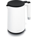 Arendo Wasserkocher CORE, 1,5L, 2000W, Edelstahl, Doppelwand, BPA-frei, Cool-Touch, 360°-Basis, weiß matt