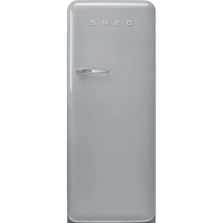 Smeg FAB28RSV6 Kühl- und Gefrierkombination Freistehend, 270 l, Retro-Design, Silber, LED-Beleuchtung, Multi Flow-Kühlung