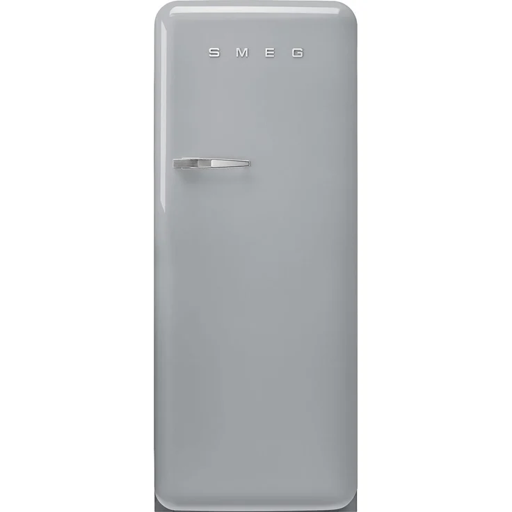 Smeg FAB28RSV6 Kühl- und Gefrierkombination Freistehend, 270 l, Retro-Design, Silber, LED-Beleuchtung, Multi Flow-Kühlung