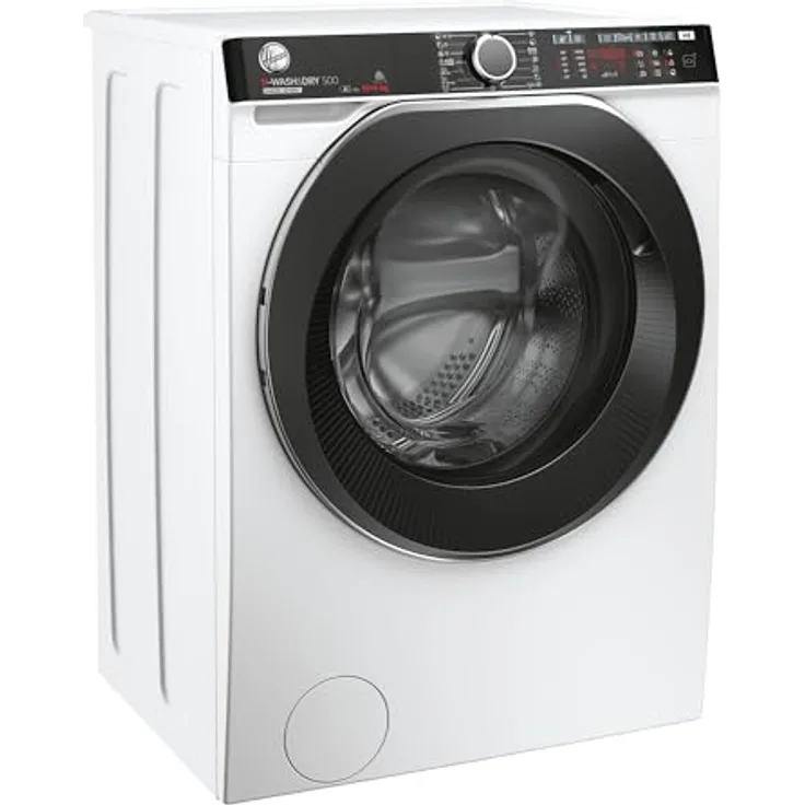Hoover HDP4106AMBC7/1-S Waschtrockner, 10 kg waschen - 6 kg trocknen, Active Steam Dampffunktion, WiFi & Bluetooth (hOn-App), 1400 U/min., Weiß