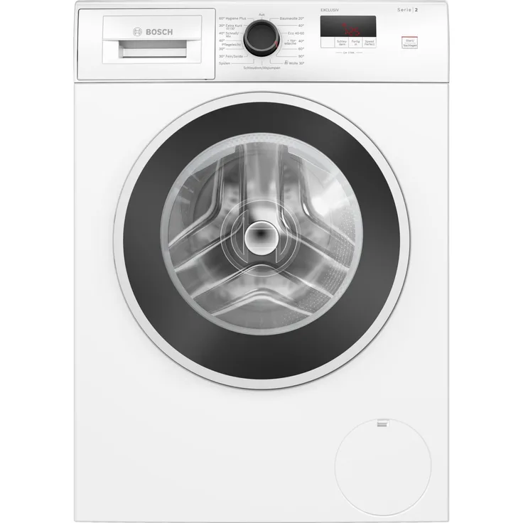 Bosch Exclusiv WGE02490, Frontlader Waschmaschine mit 7 kg und 1400 U/min, EcoSilence Drive und ActiveWater Plus