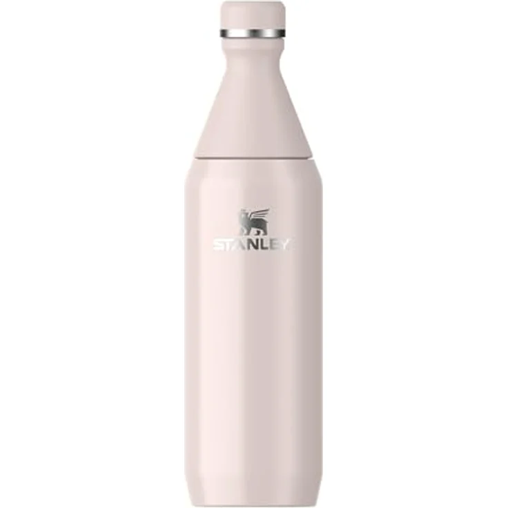 STANLEY All Day Slim Bottle, 0,60 L, doppelwandig vakuumisoliert, rose quartz gloss, auslaufsicher, BPA-frei – Bild 1