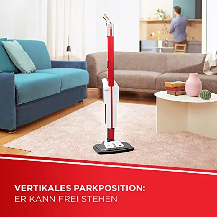 Polti SV650_Style Upright Dampfreiniger, rot-weiß – Bild 7