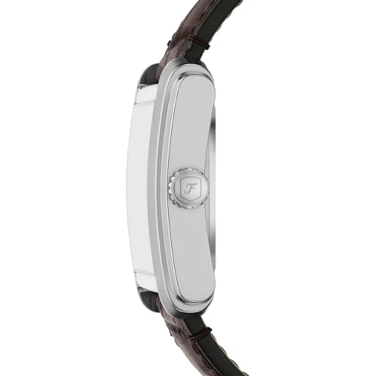 Fossil Carraway ME3272, Herren 30MM Edelstahl-Armbanduhr mit beigem und goldfarbenem Zifferblatt, braunem Lederband, wasserdicht bis 50 m – Bild 4